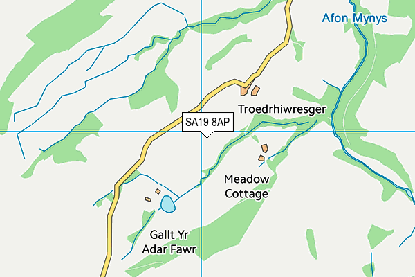 SA19 8AP map - OS VectorMap District (Ordnance Survey)