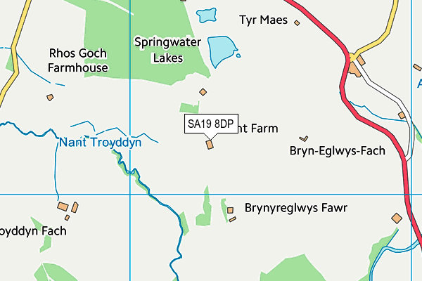 SA19 8DP map - OS VectorMap District (Ordnance Survey)