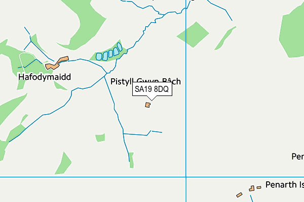 SA19 8DQ map - OS VectorMap District (Ordnance Survey)