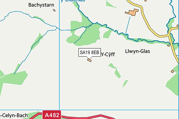 SA19 8EB map - OS VectorMap District (Ordnance Survey)