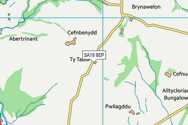 SA19 8EP map - OS VectorMap District (Ordnance Survey)