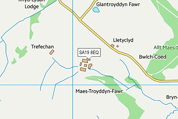 SA19 8EQ map - OS VectorMap District (Ordnance Survey)