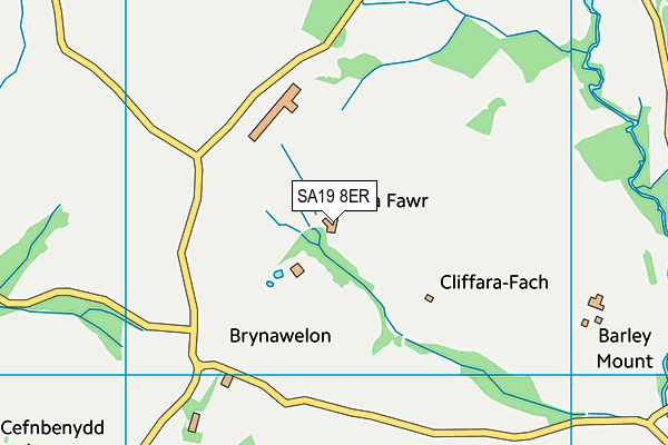 SA19 8ER map - OS VectorMap District (Ordnance Survey)