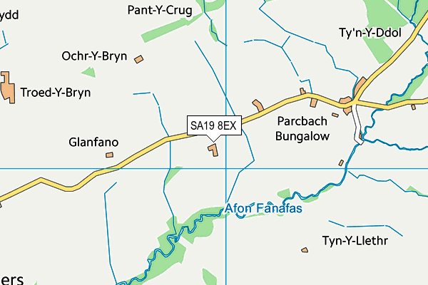 SA19 8EX map - OS VectorMap District (Ordnance Survey)