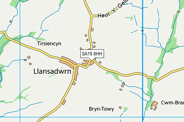 SA19 8HH map - OS VectorMap District (Ordnance Survey)