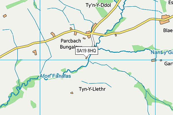 SA19 8HQ map - OS VectorMap District (Ordnance Survey)