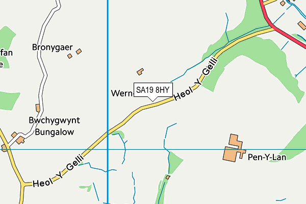 SA19 8HY map - OS VectorMap District (Ordnance Survey)