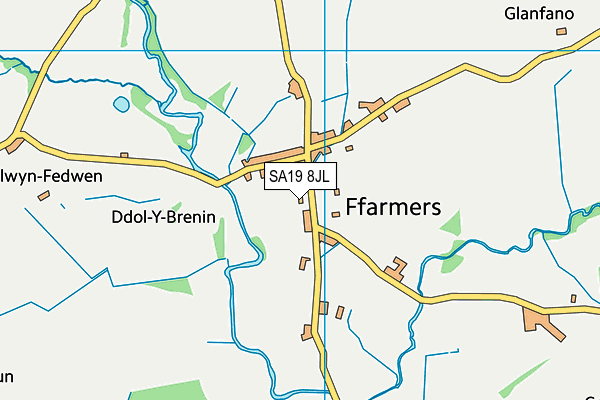 SA19 8JL map - OS VectorMap District (Ordnance Survey)