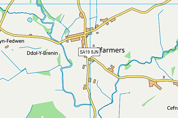 SA19 8JN map - OS VectorMap District (Ordnance Survey)