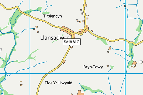 SA19 8LG map - OS VectorMap District (Ordnance Survey)