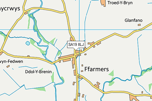 SA19 8LJ map - OS VectorMap District (Ordnance Survey)