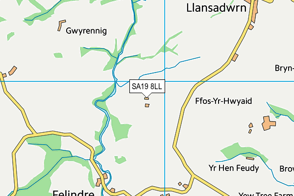 SA19 8LL map - OS VectorMap District (Ordnance Survey)