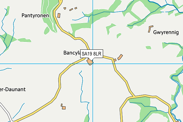 SA19 8LR map - OS VectorMap District (Ordnance Survey)