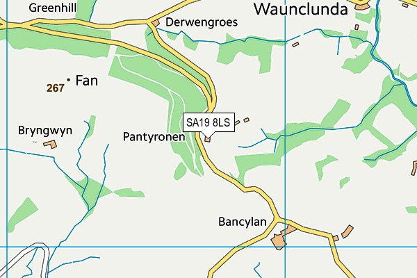 SA19 8LS map - OS VectorMap District (Ordnance Survey)