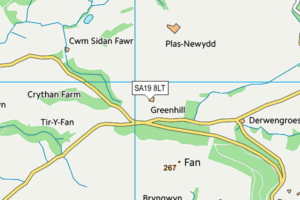 SA19 8LT map - OS VectorMap District (Ordnance Survey)