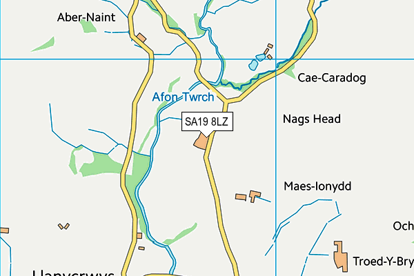 SA19 8LZ map - OS VectorMap District (Ordnance Survey)