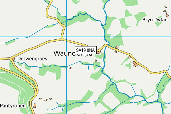 SA19 8NA map - OS VectorMap District (Ordnance Survey)