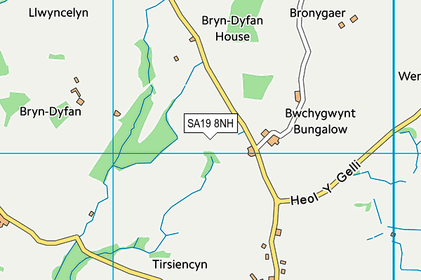 SA19 8NH map - OS VectorMap District (Ordnance Survey)