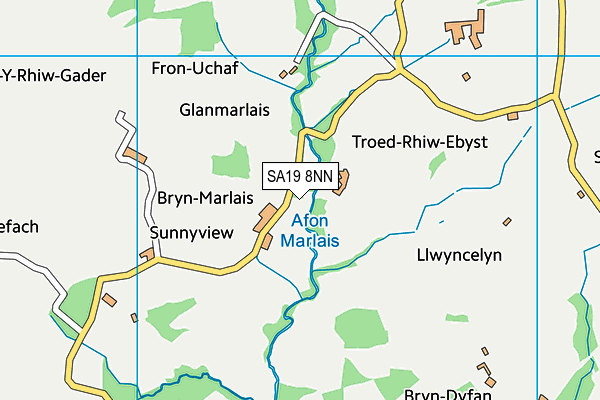 SA19 8NN map - OS VectorMap District (Ordnance Survey)