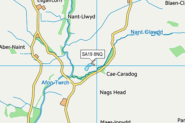 SA19 8NQ map - OS VectorMap District (Ordnance Survey)