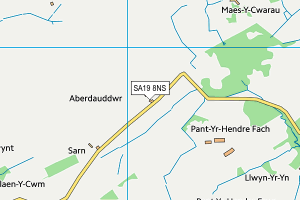 SA19 8NS map - OS VectorMap District (Ordnance Survey)