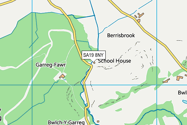 SA19 8NY map - OS VectorMap District (Ordnance Survey)