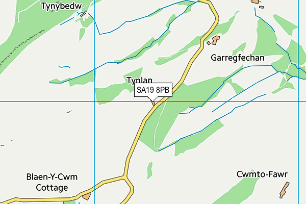 SA19 8PB map - OS VectorMap District (Ordnance Survey)