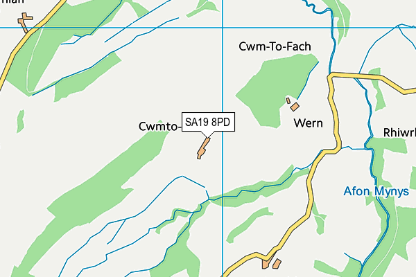 SA19 8PD map - OS VectorMap District (Ordnance Survey)