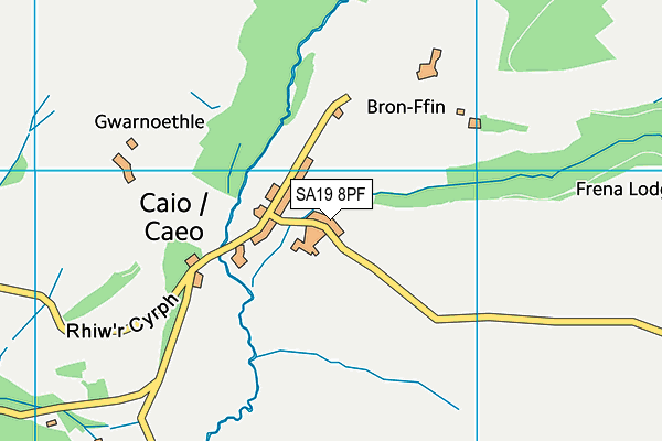 SA19 8PF map - OS VectorMap District (Ordnance Survey)