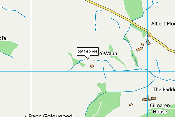 SA19 8PH map - OS VectorMap District (Ordnance Survey)