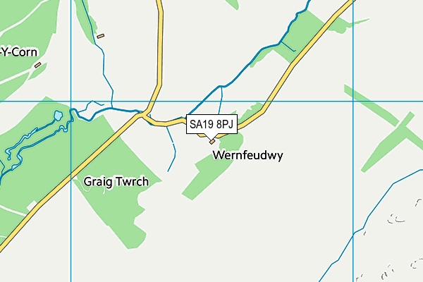 SA19 8PJ map - OS VectorMap District (Ordnance Survey)