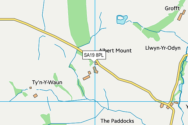 SA19 8PL map - OS VectorMap District (Ordnance Survey)