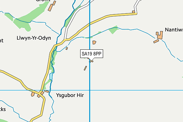 SA19 8PP map - OS VectorMap District (Ordnance Survey)