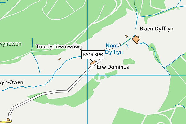 SA19 8PR map - OS VectorMap District (Ordnance Survey)