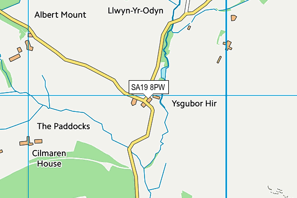 SA19 8PW map - OS VectorMap District (Ordnance Survey)