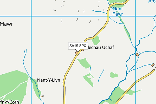 SA19 8PX map - OS VectorMap District (Ordnance Survey)