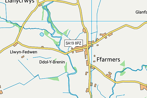 SA19 8PZ map - OS VectorMap District (Ordnance Survey)