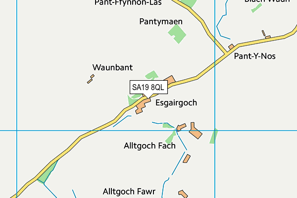 SA19 8QL map - OS VectorMap District (Ordnance Survey)