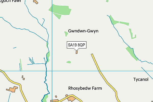 SA19 8QP map - OS VectorMap District (Ordnance Survey)