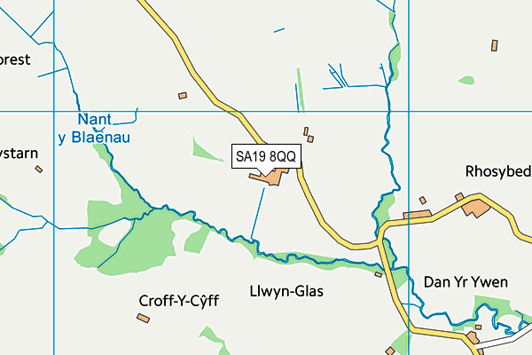 SA19 8QQ map - OS VectorMap District (Ordnance Survey)