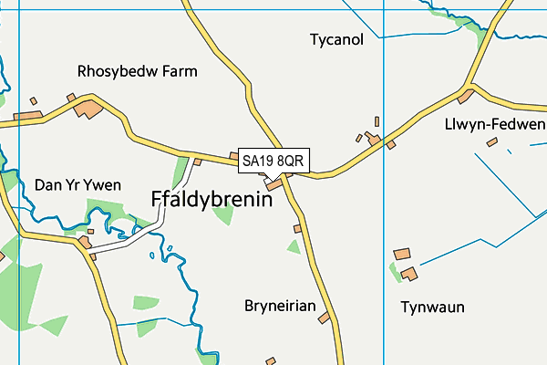 SA19 8QR map - OS VectorMap District (Ordnance Survey)