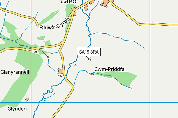 SA19 8RA map - OS VectorMap District (Ordnance Survey)