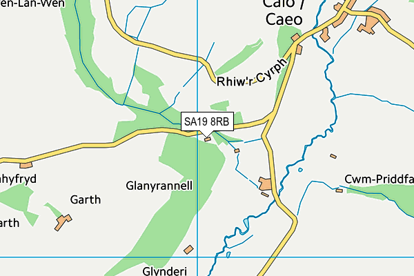 SA19 8RB map - OS VectorMap District (Ordnance Survey)