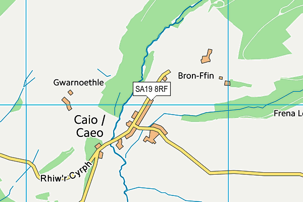 SA19 8RF map - OS VectorMap District (Ordnance Survey)