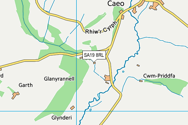 SA19 8RL map - OS VectorMap District (Ordnance Survey)