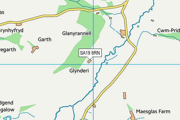 SA19 8RN map - OS VectorMap District (Ordnance Survey)