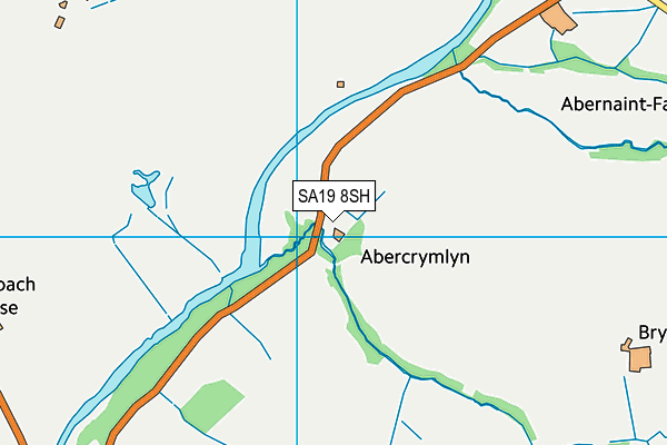 SA19 8SH map - OS VectorMap District (Ordnance Survey)