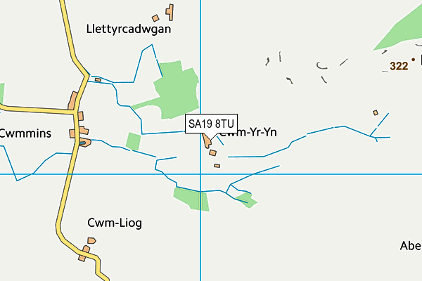 SA19 8TU map - OS VectorMap District (Ordnance Survey)