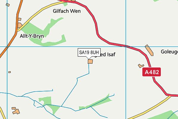 SA19 8UH map - OS VectorMap District (Ordnance Survey)