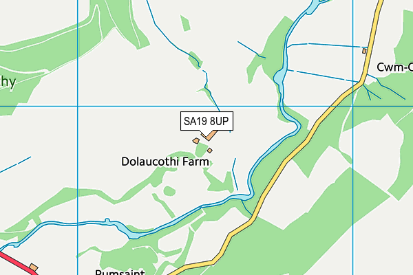 SA19 8UP map - OS VectorMap District (Ordnance Survey)